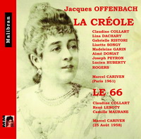 La Creole Le 66 Offenbach 2 CD  